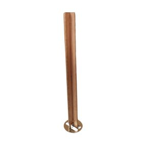 Wooden cross wick including metal base 1 piece