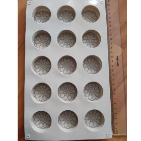 Rounded flower silicon mould