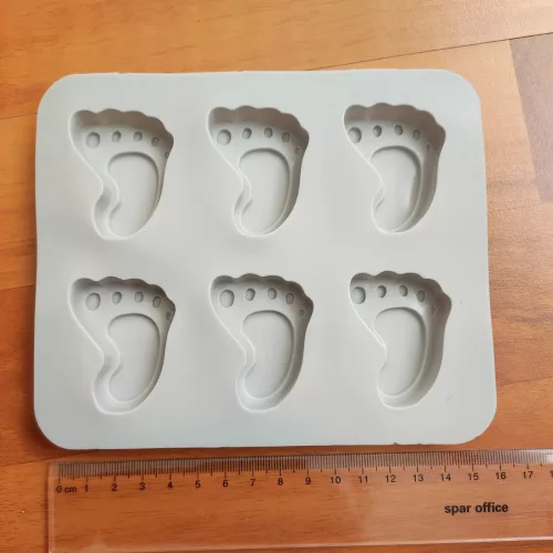 Baby feet silicon mould 