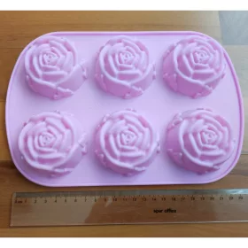 Big rose silicon mould