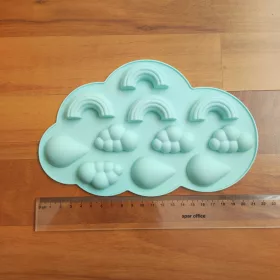 Cloudly rainbow silicon mould