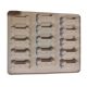 15 pcs bones silicone mold