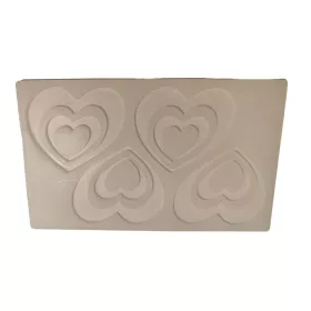 Flat heart silicon mould