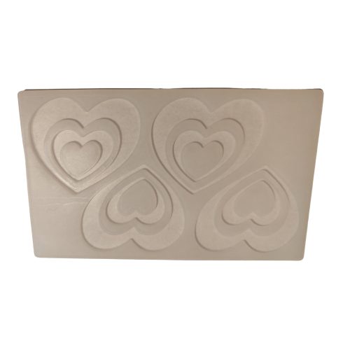 Flat heart silicon mould