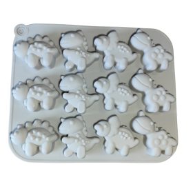 4 féle dínó szilikon forma