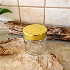 125 ml premium jar with gold lid