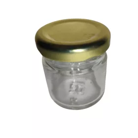 40 ml gyertyaüveg arany színű tetővel 1 db 