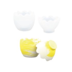   Kétrészes tojás szilikonforma Jesmonitéhez 3,4 x 4,1 x 9,8 cm 