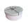 Kerek papírdoboz szett 3db-os rózsaszín aljú masnis