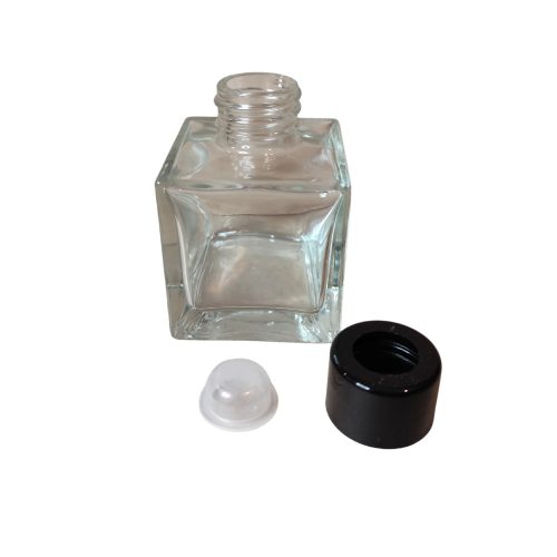 100ml üveg diffúzorhoz fekete tetővel 1 db 